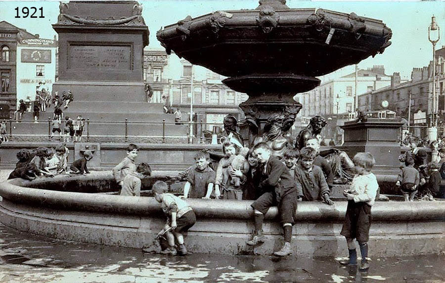 Children at the Steble Fountain