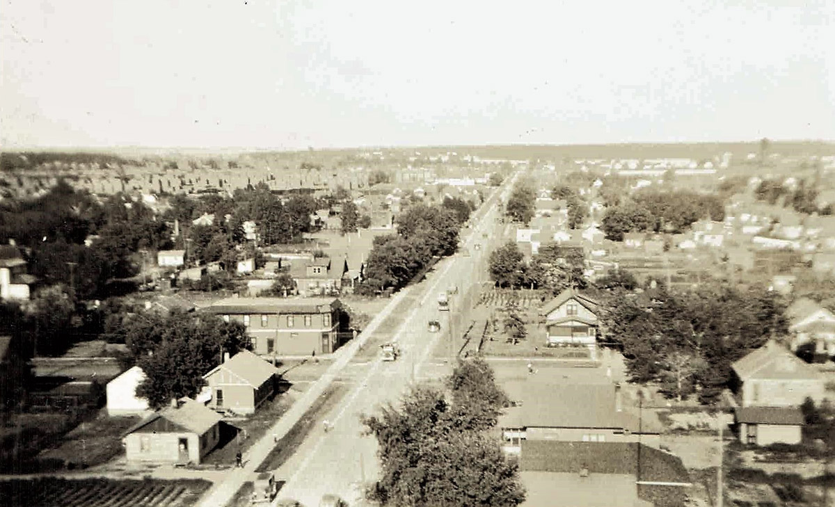 East from the Water Tower