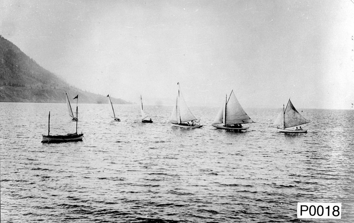 Sailboats on the Okanagan Lake