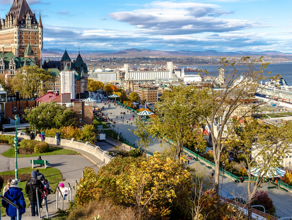 Quebec City from the Citadel.