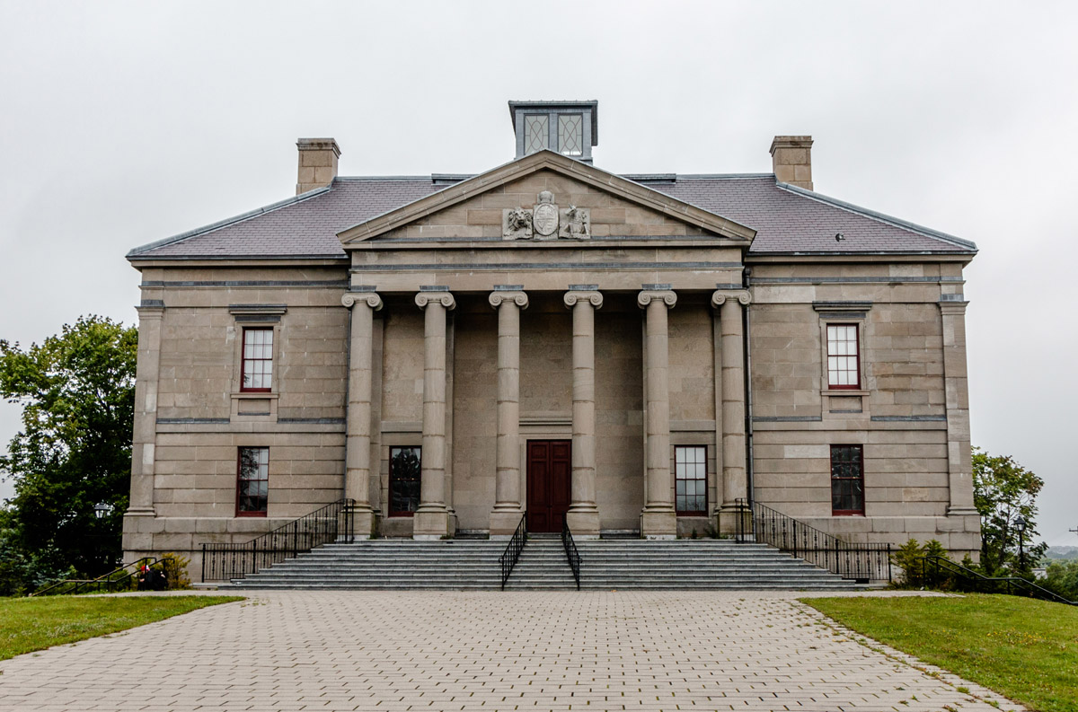 Colonial Building at Night