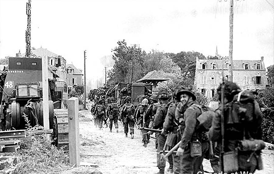 Troops Marching Inland