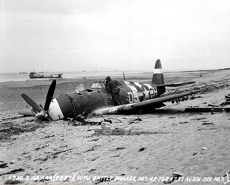 Crashed P-47